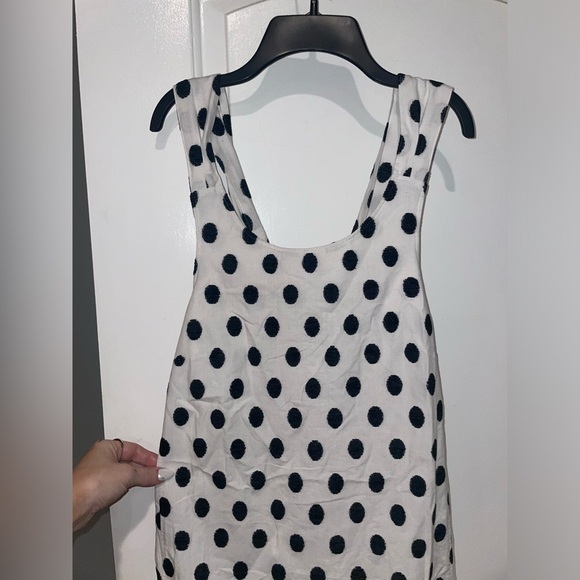 Sézane Mathilde Black & White Polka Dot Mini Dress 🖤Size 34 US 2 - Picture 13 of 15